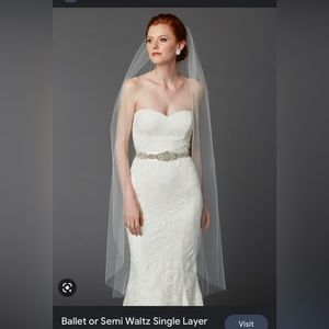 Bridal veil 54” waltz length